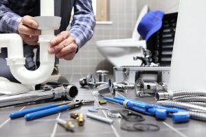 plumber with his tools photo